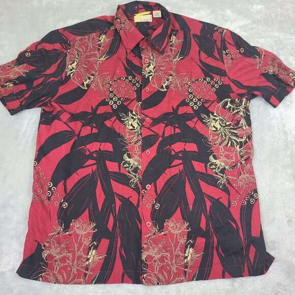 Cubavera Men's Size X-large Hawaiian Shirt Short Sleeve Button-Down Shirt - Picture 1 of 11